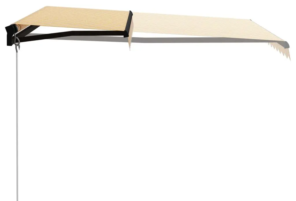 Маркиза VidaXL LED 3055222 (Yellow/White) - 3