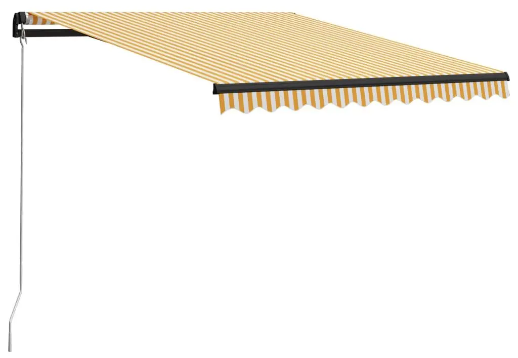 Маркиза VidaXL LED 3055222 (Yellow/White)