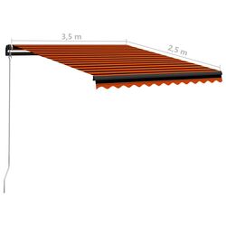Copertina VidaXL LED 3055225 (Orange/Brown) Thumb