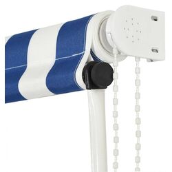 Маркиза выдвижная VidaXL 143750 (White/Blue) Thumb