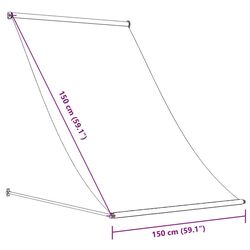 Copertina retractabila VidaXL 143758  (Anthracite) Thumb