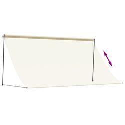 Copertina retractabila VidaXL 143767 (Cream) Thumb