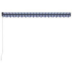 Copertina retractabila VidaXL 3055194 (Blue/White) Thumb