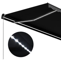 Copertina retractabila VidaXL 3051244 (Anthracite) Thumb