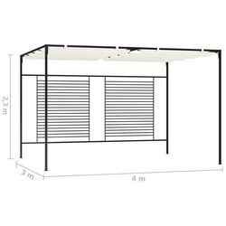 Pergola VidaXL 313623 3x4 (Cream) Thumb