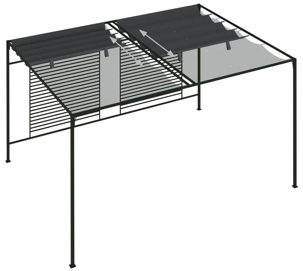 Pergola VidaXL 313625 4x3 (Anthracite)