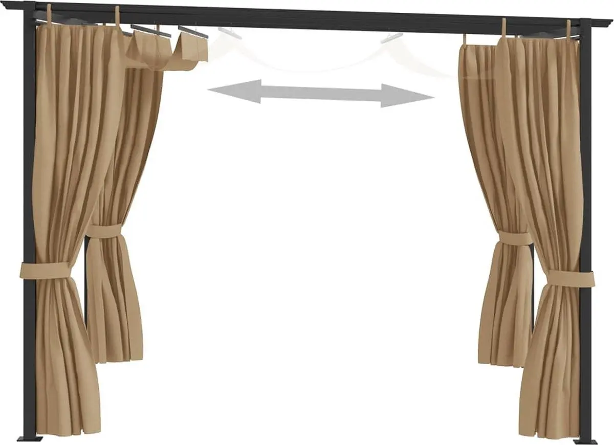 Пергола VidaXL 313897 3х3 (Taupe Grey)