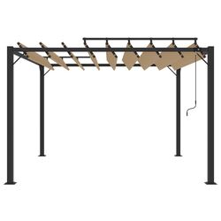 Пергола VidaXL 313925 3x3 (Taupe Grey) Thumb