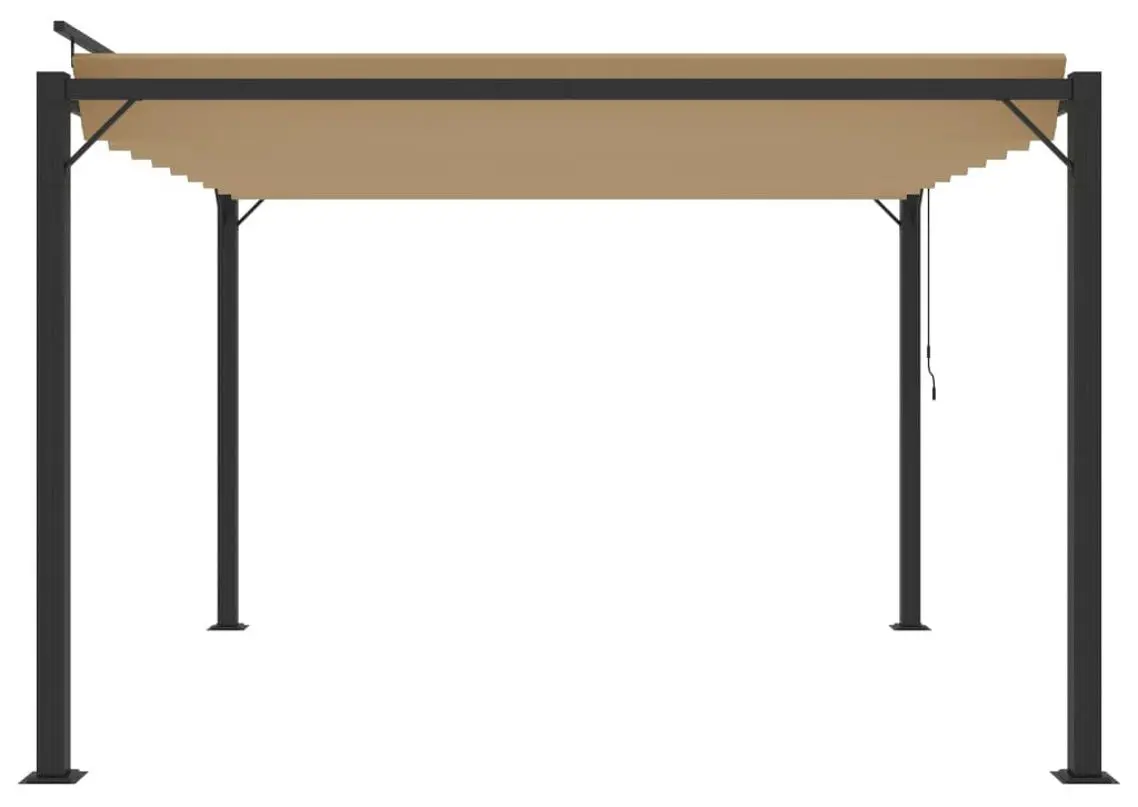 Пергола VidaXL 313925 3x3 (Taupe Grey) - 3