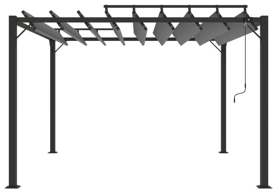 Пергола VidaXL 313926 3x3 (Anthracite) - 2