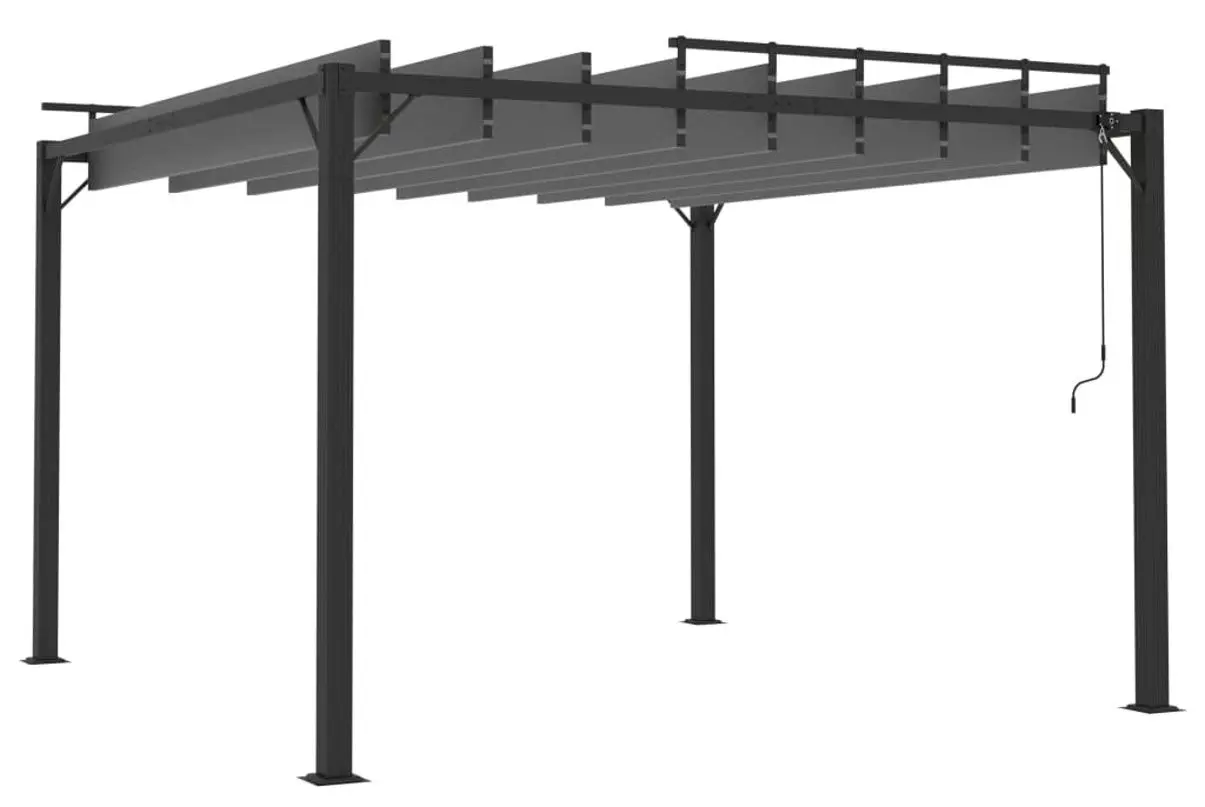 Пергола VidaXL 313926 3x3 (Anthracite) - 4