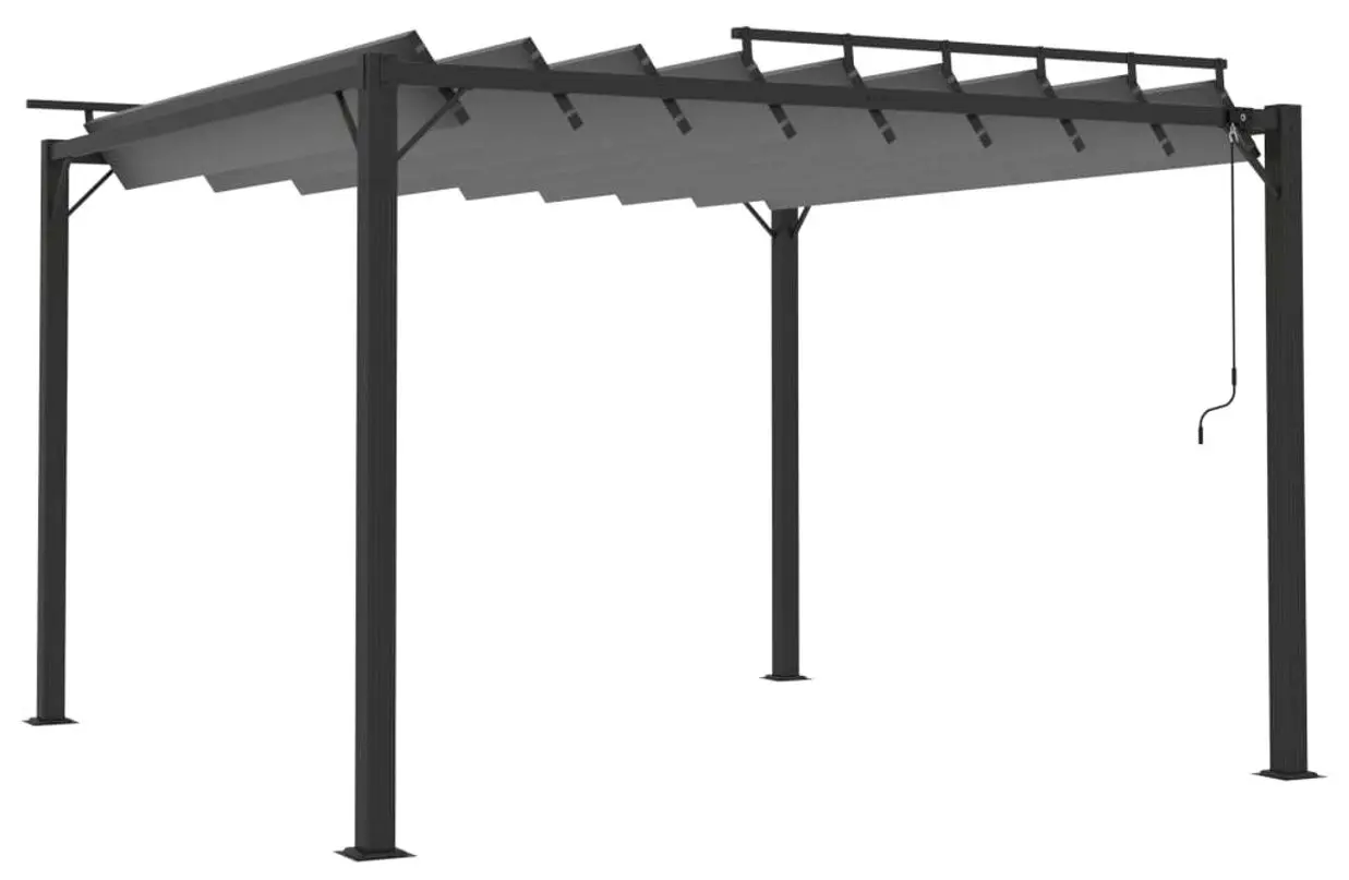 Пергола VidaXL 313926 3x3 (Anthracite)