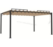 Pergola VidaXL 313928 3x4 (Taupe Grey)