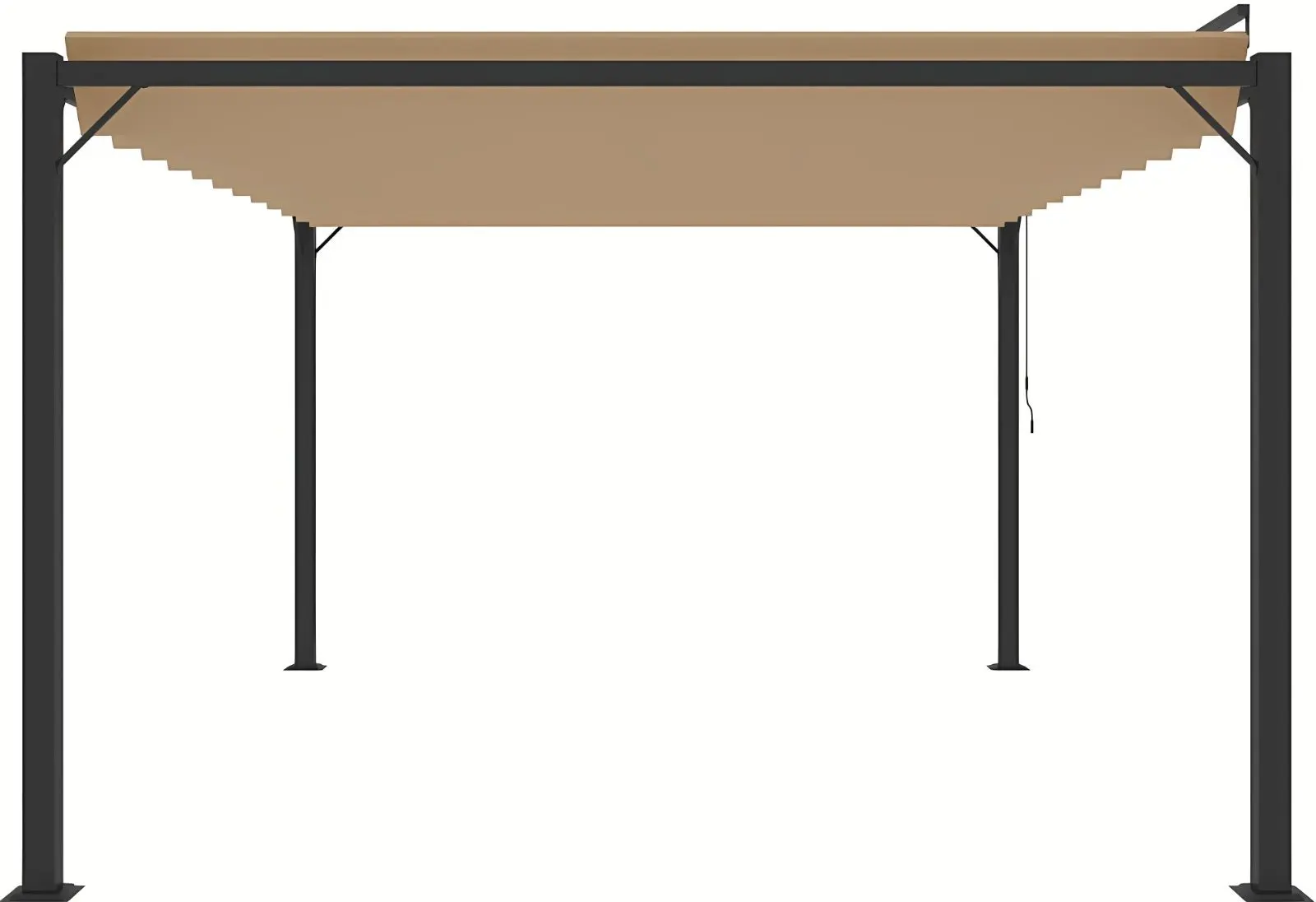 Pergola VidaXL 313928 3x4 (Taupe Grey)