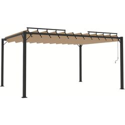 Pergola VidaXL 313928 3x4 (Taupe Grey)