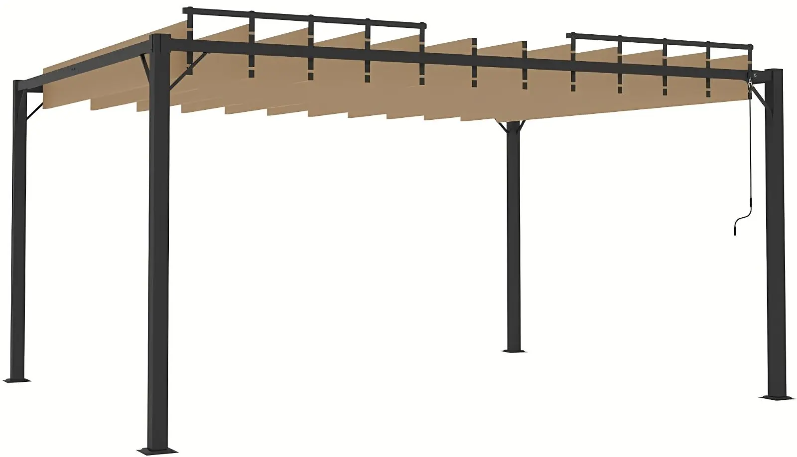 Pergola VidaXL 313928 3x4 (Taupe Grey)