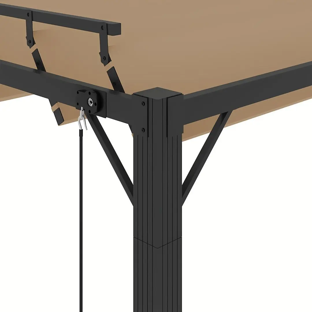 Pergola VidaXL 313928 3x4 (Taupe Grey)