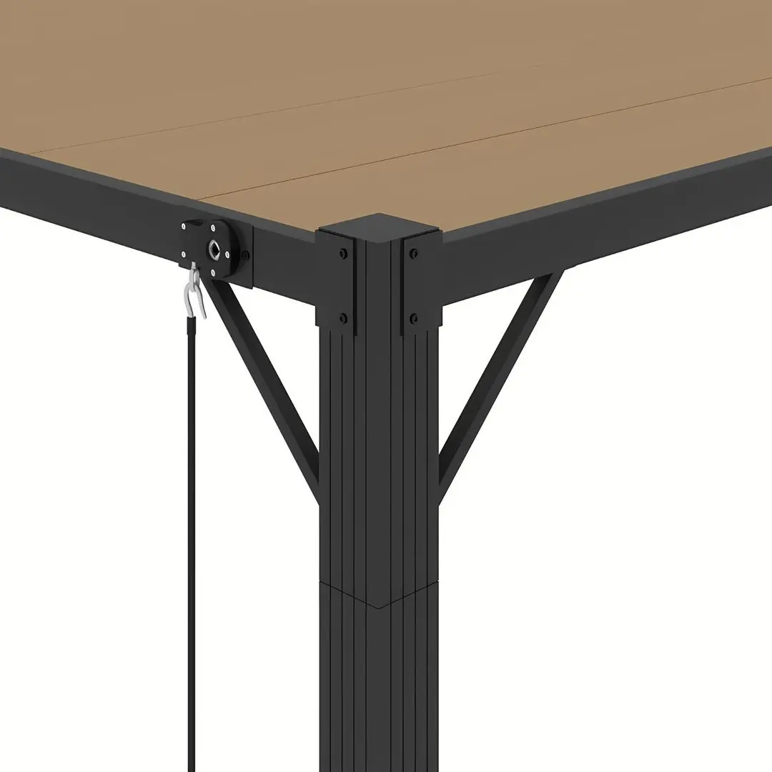 Pergola VidaXL 313928 3x4 (Taupe Grey)