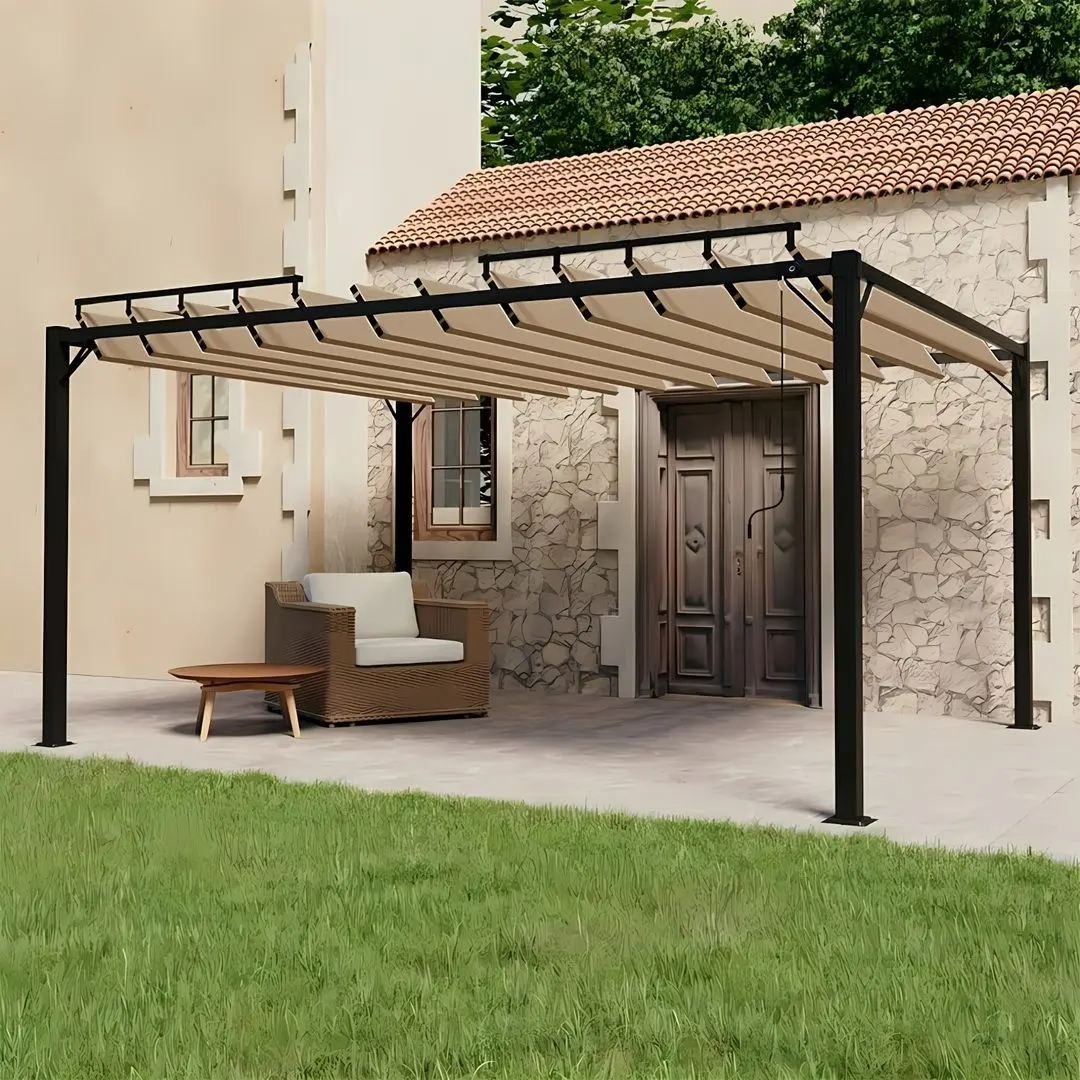 Pergola VidaXL 313928 3x4 (Taupe Grey)