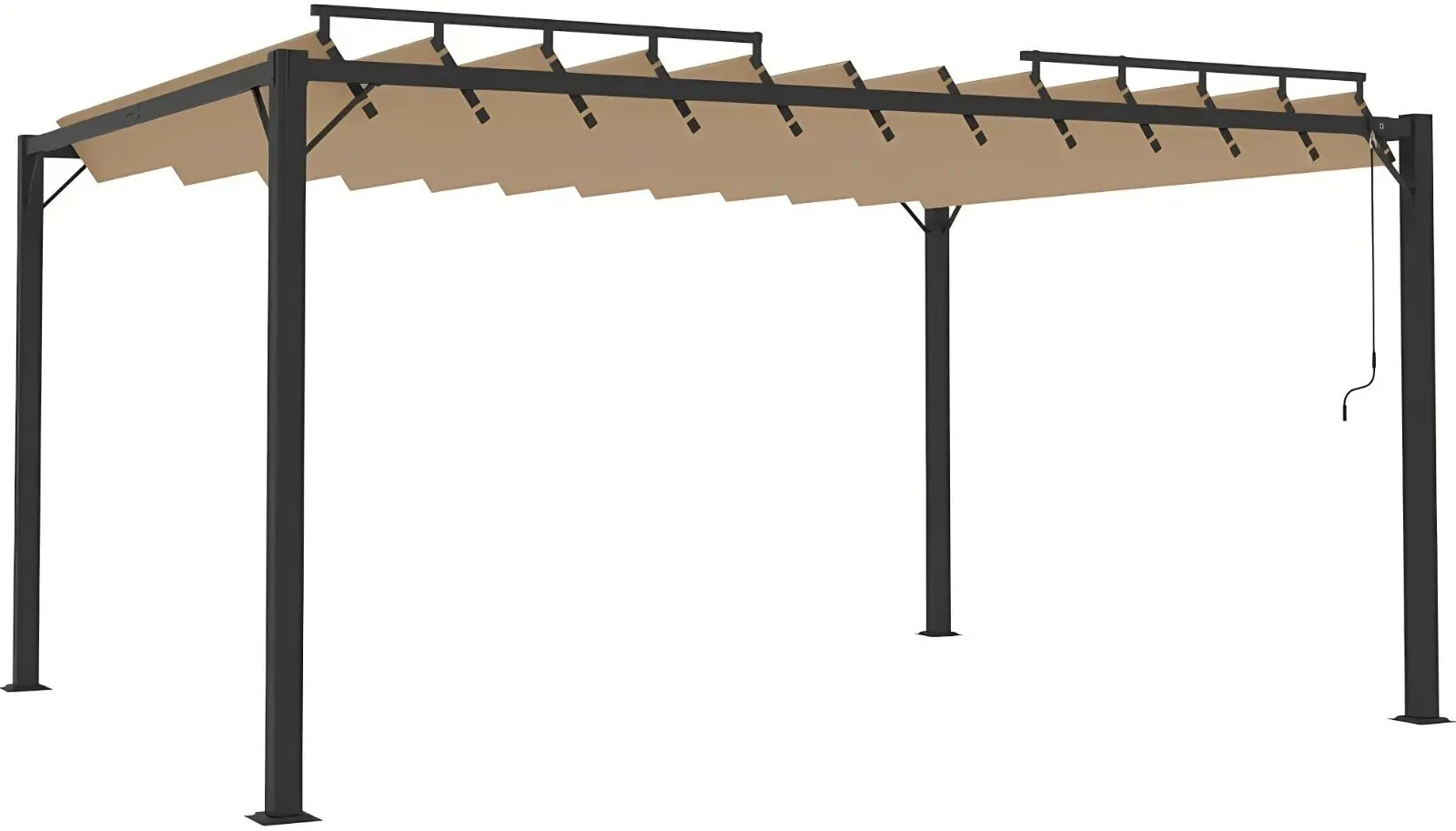 Pergola VidaXL 313928 3x4 (Taupe Grey)