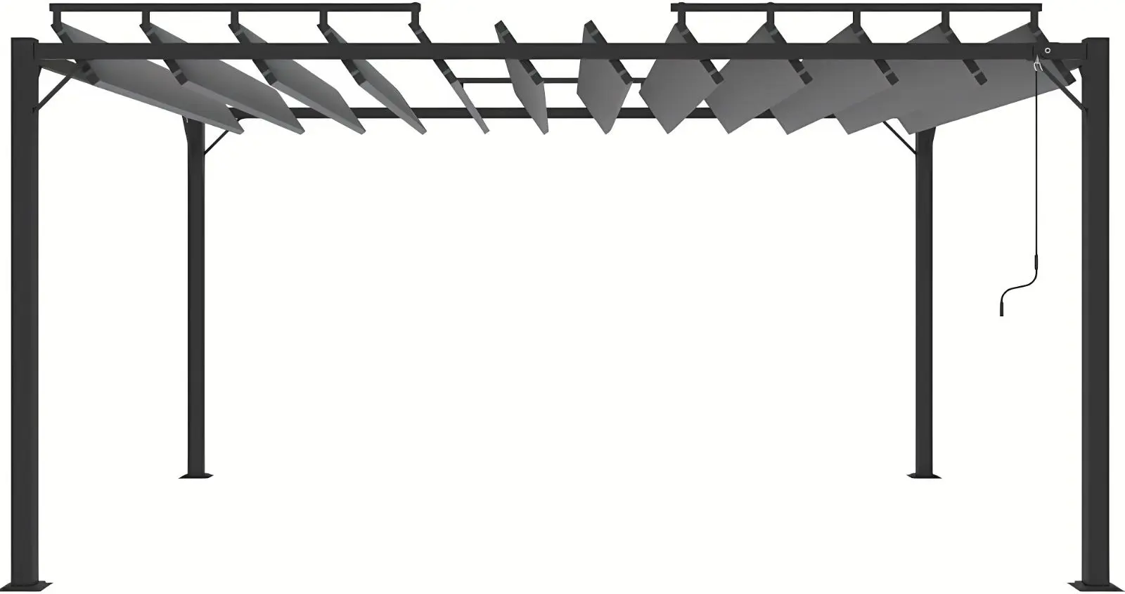 Pergola VidaXL 313929 3x4 (Anthracite)