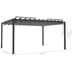 Pergola VidaXL 313929 3x4 (Anthracite) Thumb