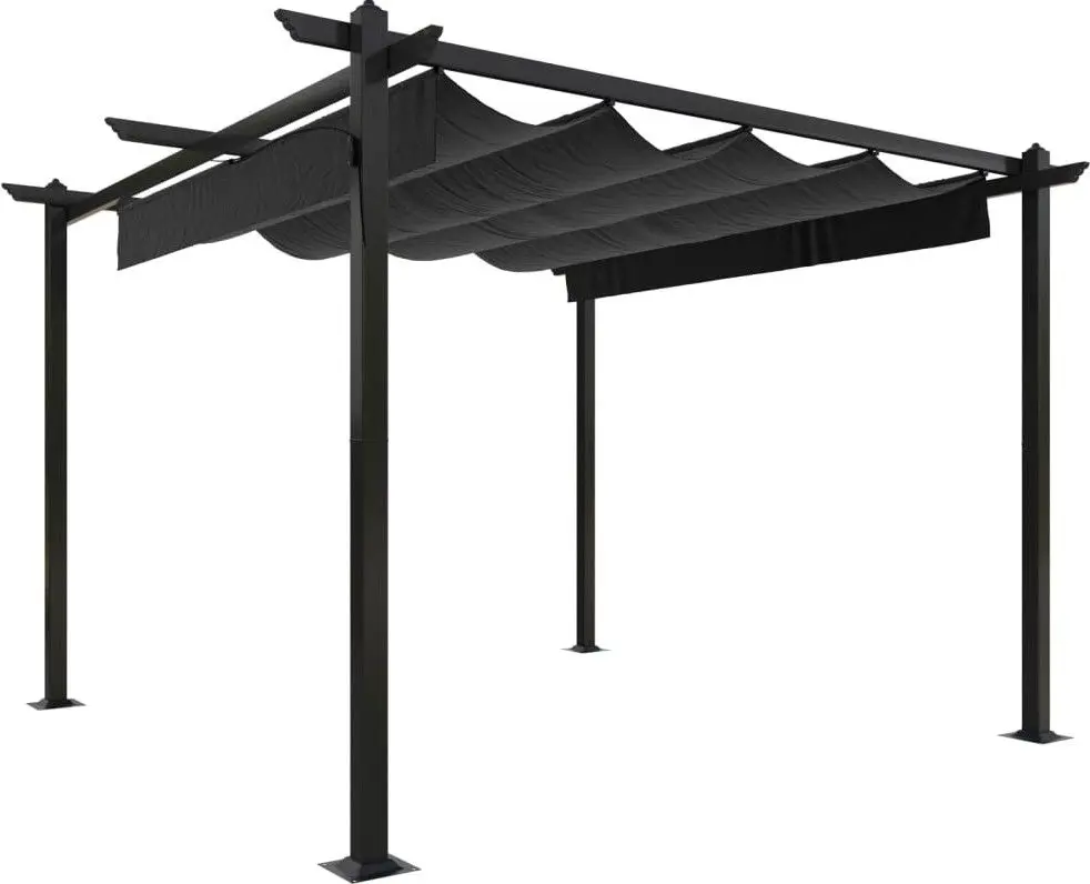 Pergola VidaXL 318535 3x3 (Anthracite)