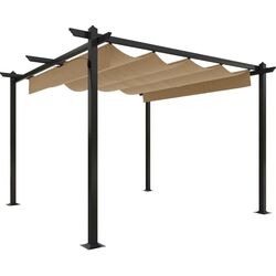 Pergola VidaXL 318536 3x3 (Taupe Grey)