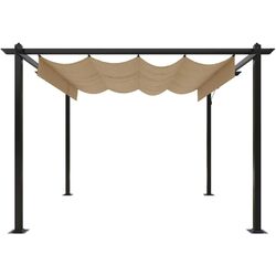 Пергола VidaXL 318536 3x3 (Taupe Grey) Thumb