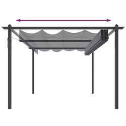 Пергола VidaXL 318538 4x3 (Anthracite) Thumb