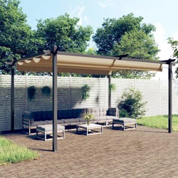 Pergola VidaXL 318539 4x3 (Taupe) Thumb