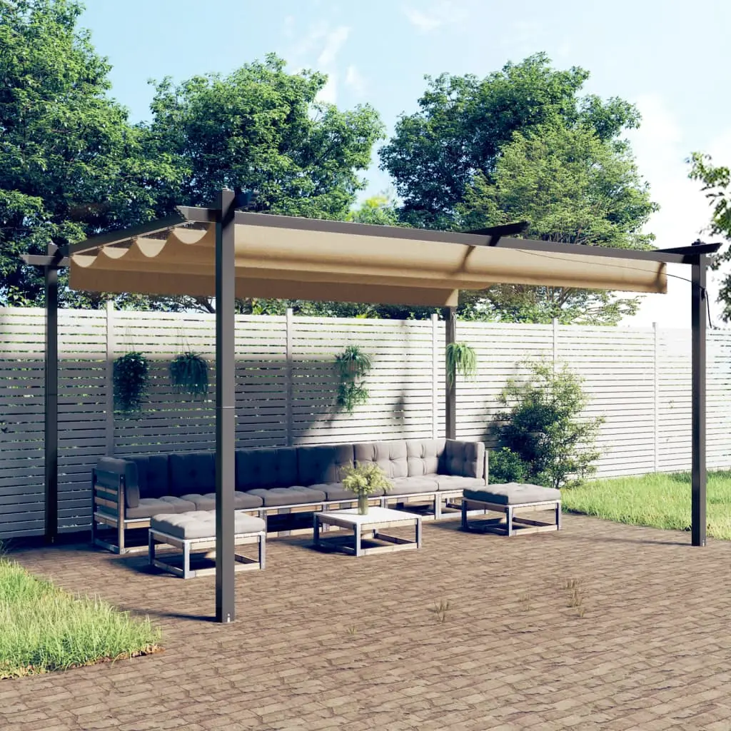 Pergola VidaXL 318539 4x3 (Taupe)