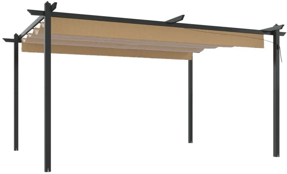 Pergola VidaXL 318539 4x3 (Taupe)