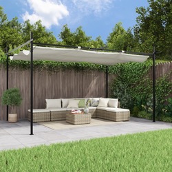 Pergola VidaXL 360117 4х3 (Cream) Thumb