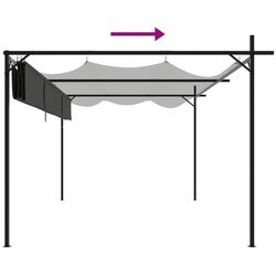 Pergola VidaXL 360119 4х3 (Anthracite) Thumb
