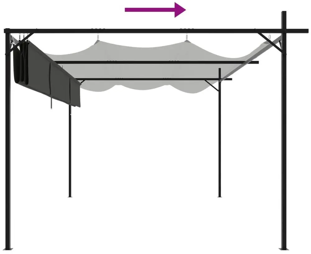 Pergola VidaXL 360119 4х3 (Anthracite)