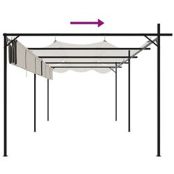 Pergola VidaXL 360120 6х3 (Cream) Thumb