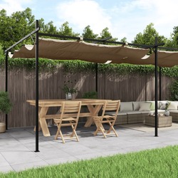Pergola VidaXL 360121 6х3 (Taupe) Thumb