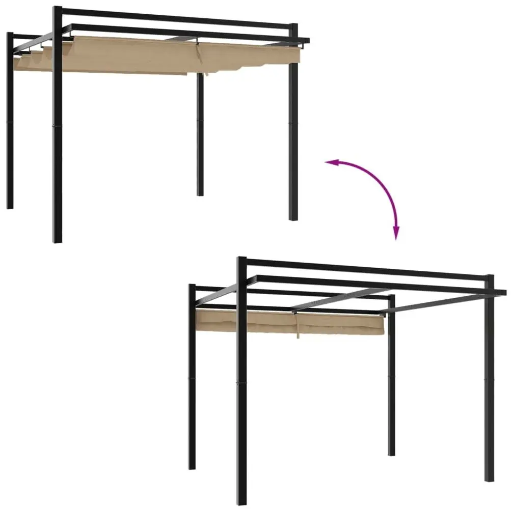 Pergola VidaXL 4003970 3x3 (Taupe)