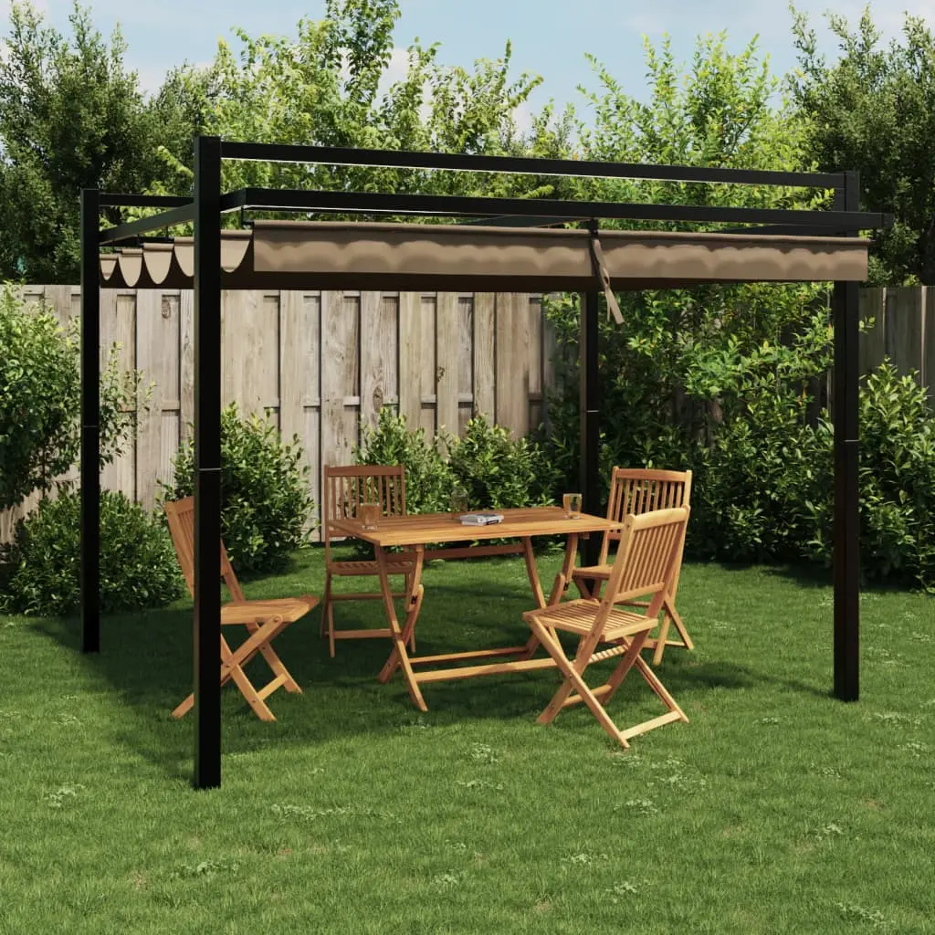 Pergola VidaXL 4003970 3x3 (Taupe)