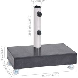 Подставка для зонта VidaXL 313667 (Black) Thumb