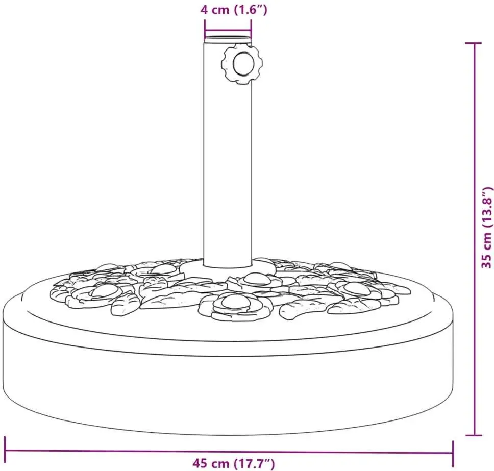 Подставка для зонта VidaXL 4007972 (Black)