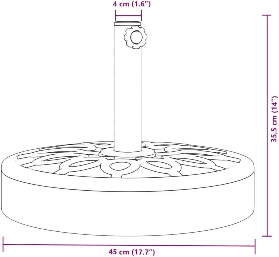 Подставка для зонта VidaXL 4007975 (Black)
