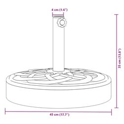 Подставка для зонта VidaXL 4007978 (Black) Thumb