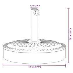 Подставка для зонта VidaXL 4007981 (Black) Thumb