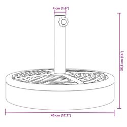 Подставка для зонта VidaXL 4007984 (Black) Thumb