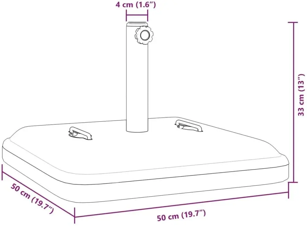 Подставка для зонта VidaXL 4007987 (Black)