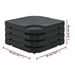 Suport pentru umbrela VidaXL 41611 (Black) Thumb