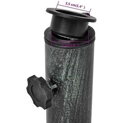 Suport pentru umbrela VidaXL 42171 (Black/Green) Thumb