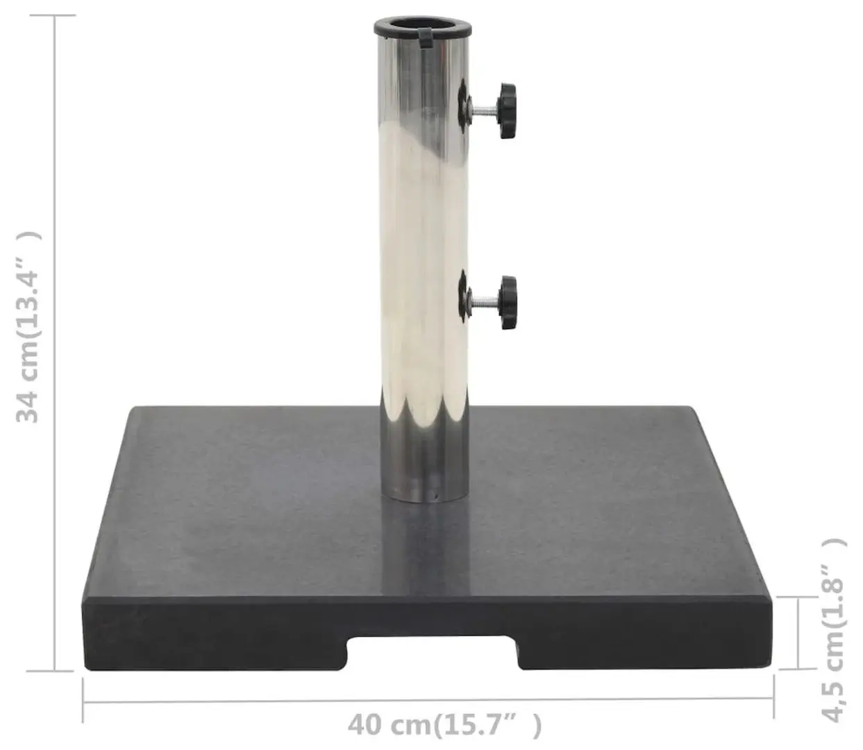 Suport pentru umbrela VidaXL 45066 (Black) - 6